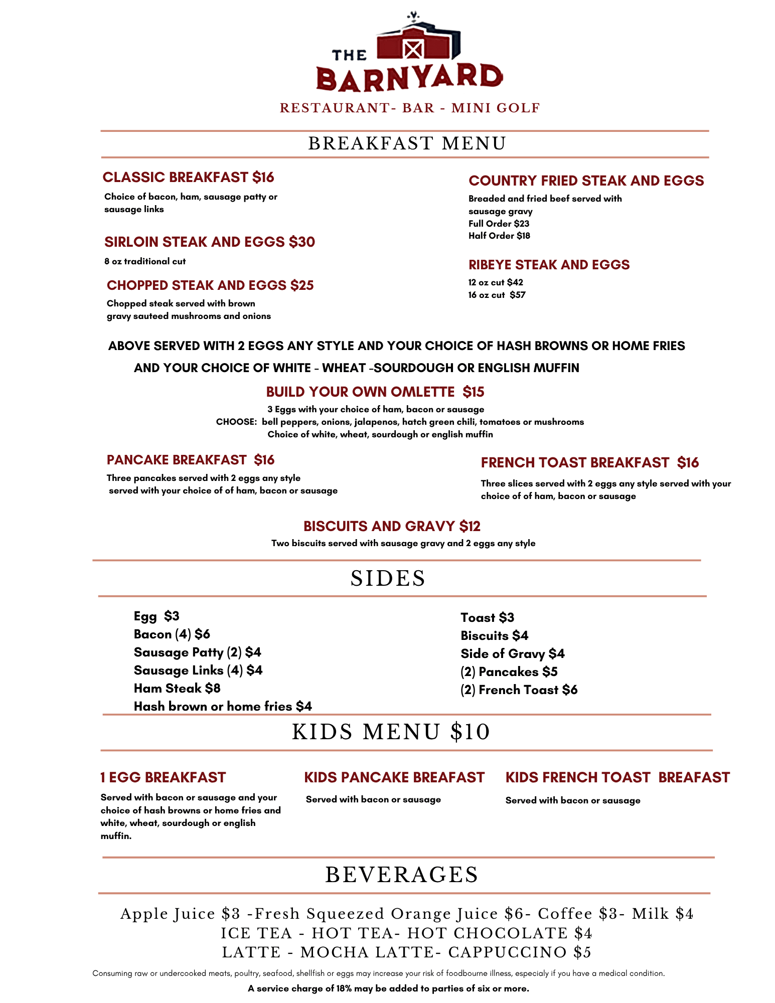Dining - Lake Powell Barnyard